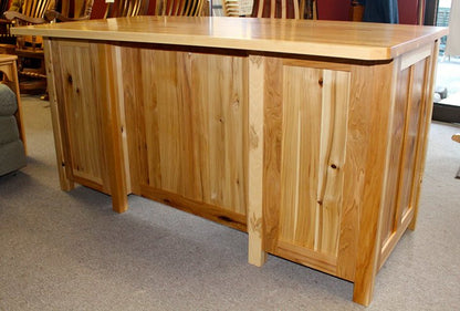 60" Coventry Executive Desk in Rustic Hickory