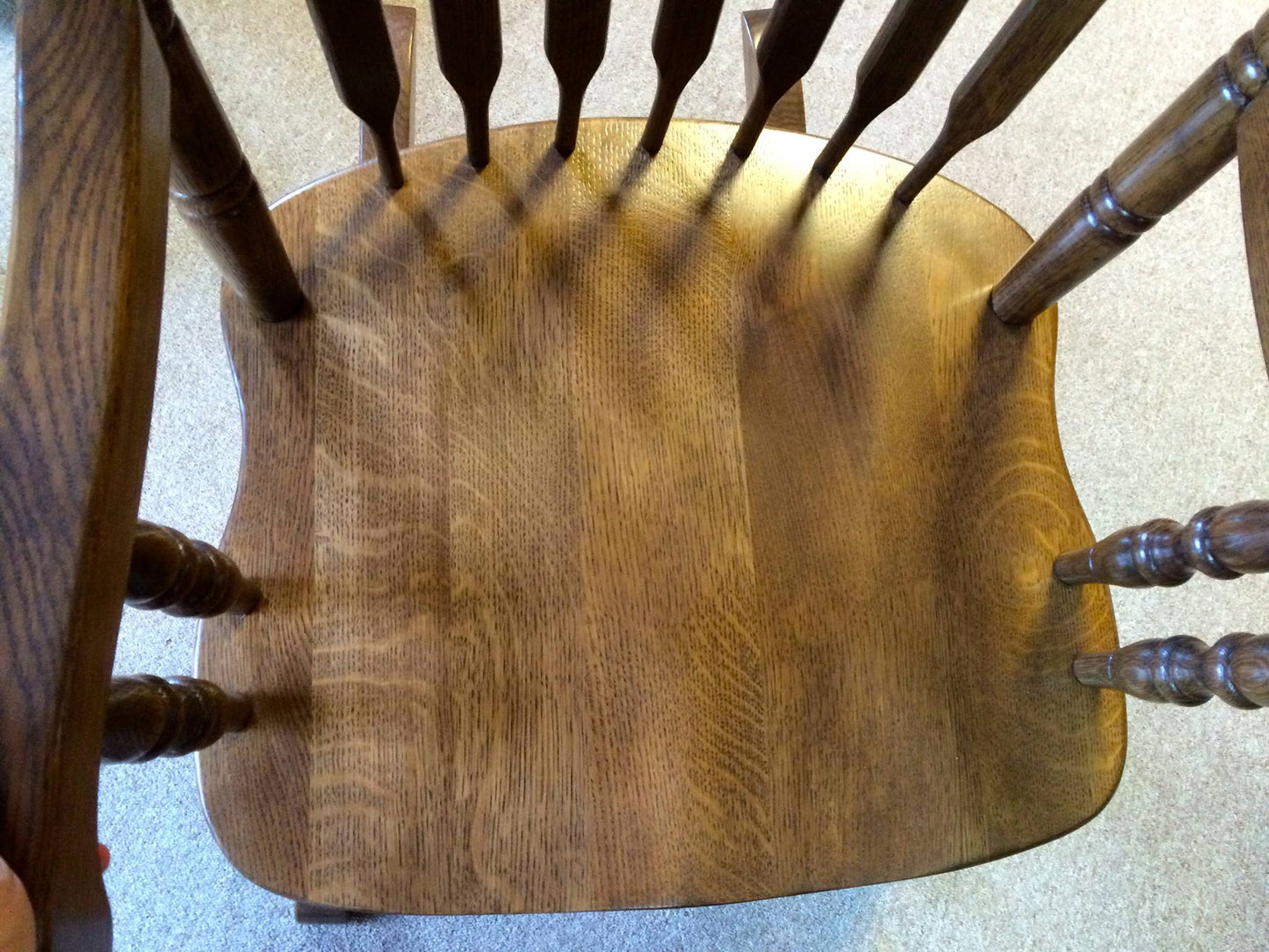 Grandfather Rocker in Quartersawn Oak