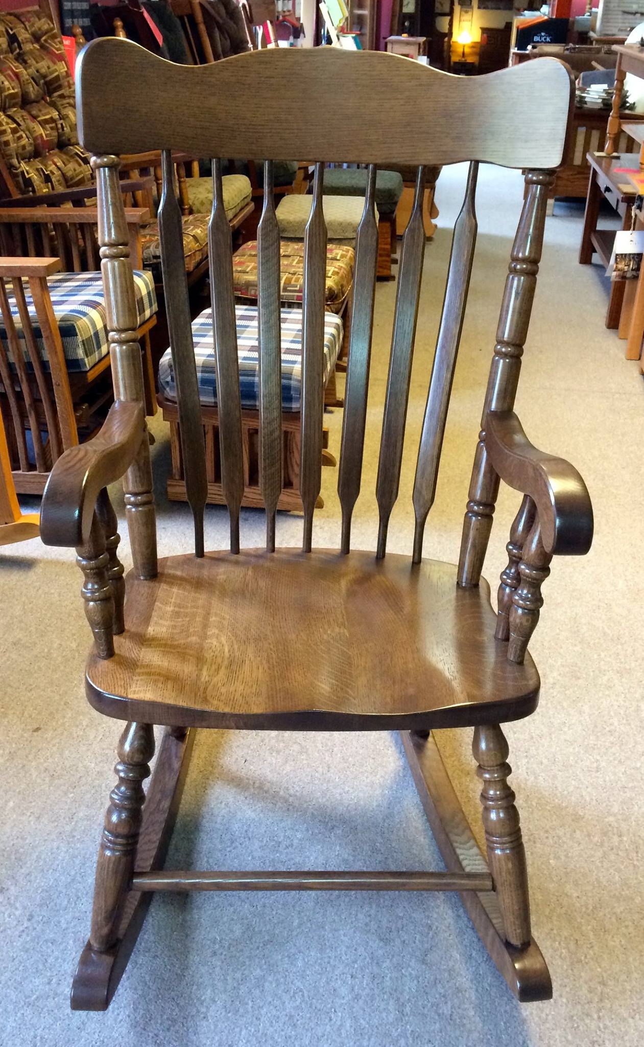 Grandfather Rocker in Quartersawn Oak