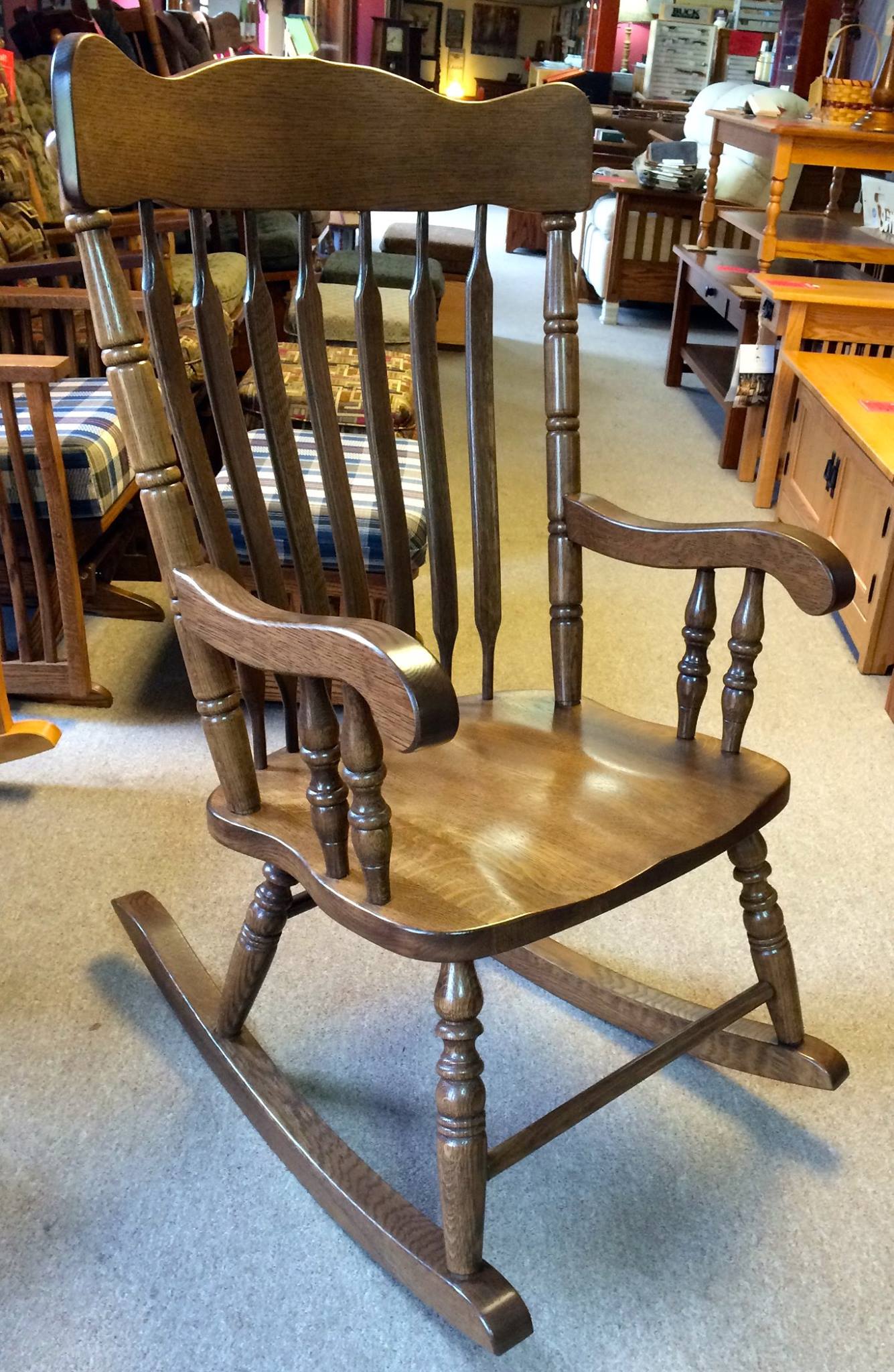 Grandfather Rocker in Quartersawn Oak
