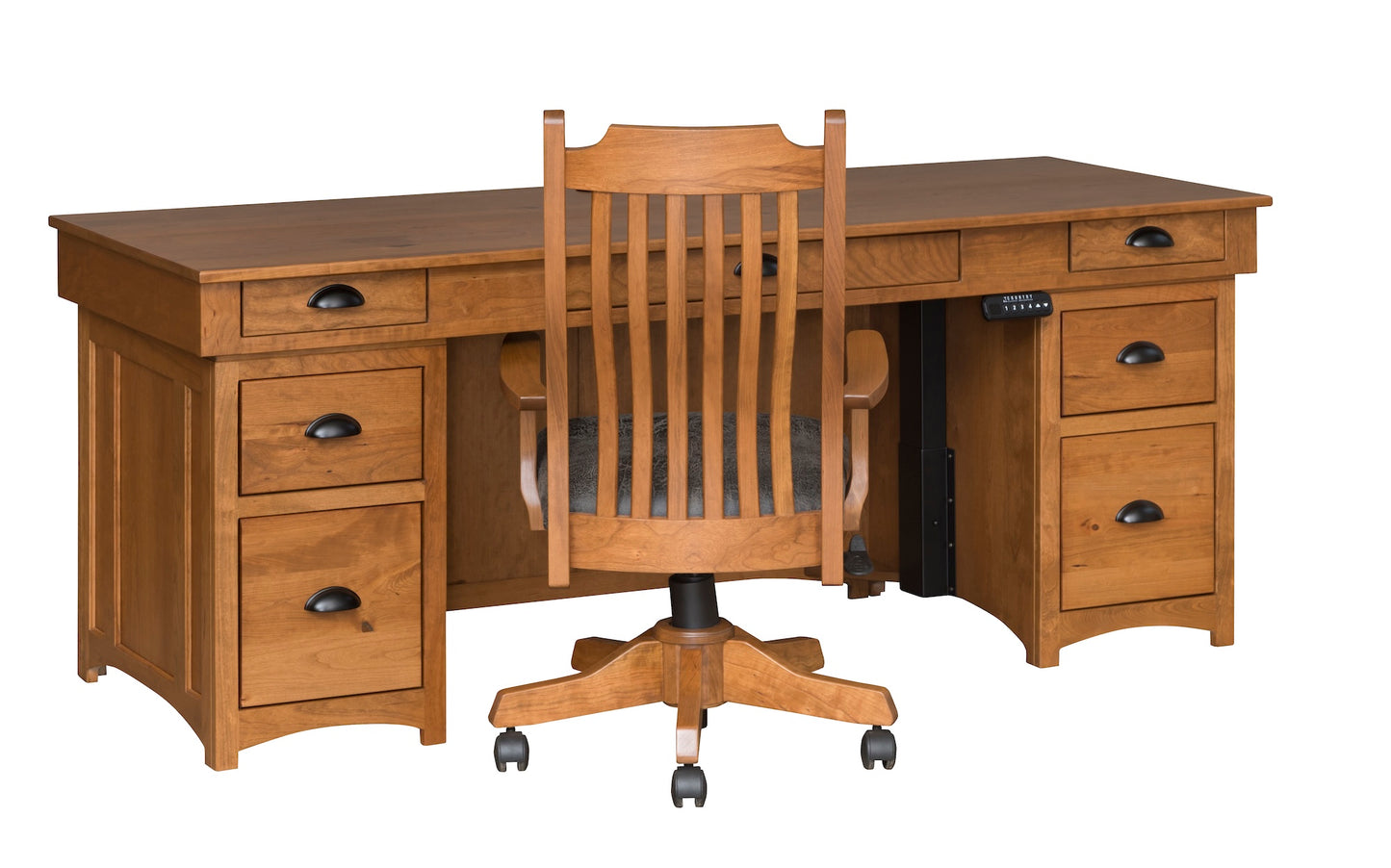 Lancaster Mission Executive Lift Desk - 75" W