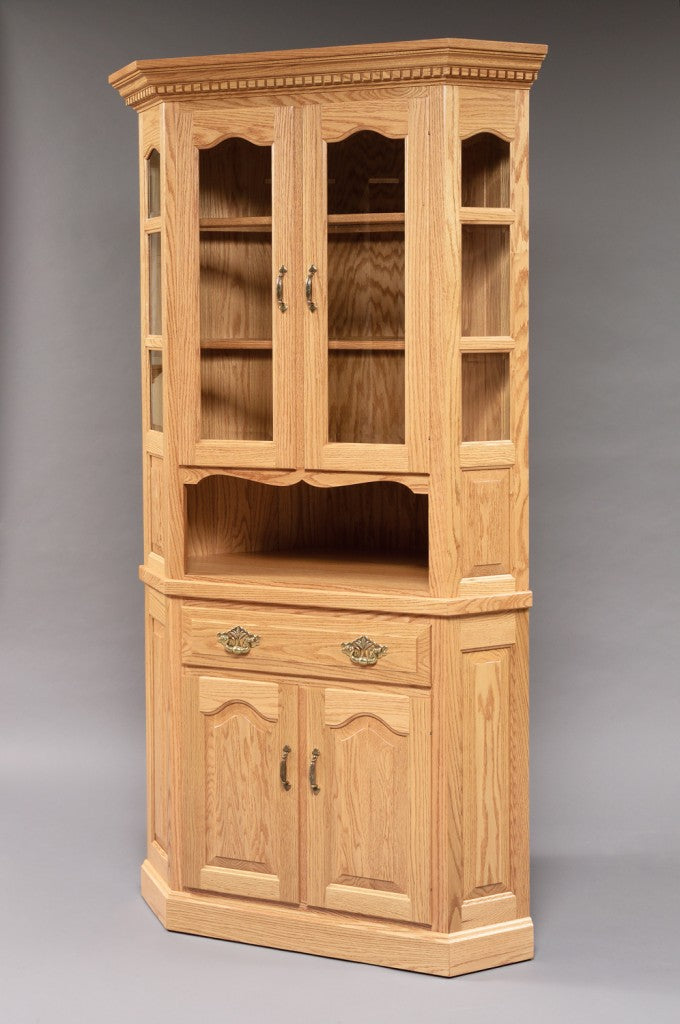 30″ Corner Buckeye Deluxe Hutch