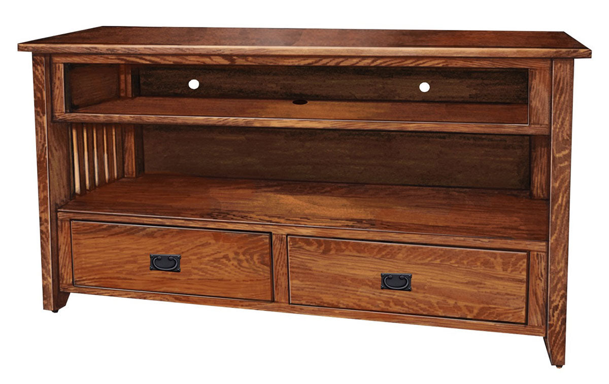 Prairie Mission 2 Drawer Open TV Stand – 52"W