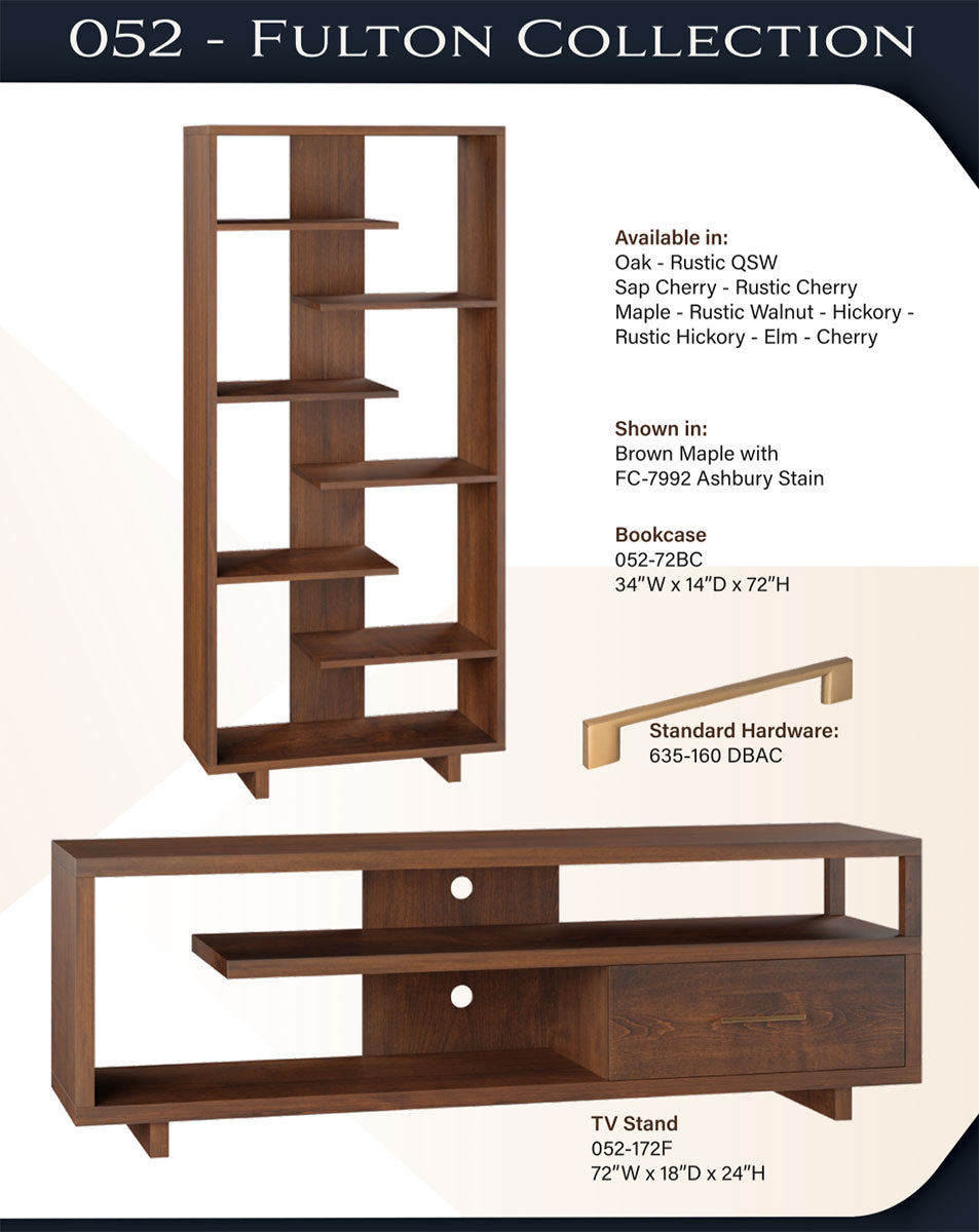 Fulton 6' Bookcase – 34"W