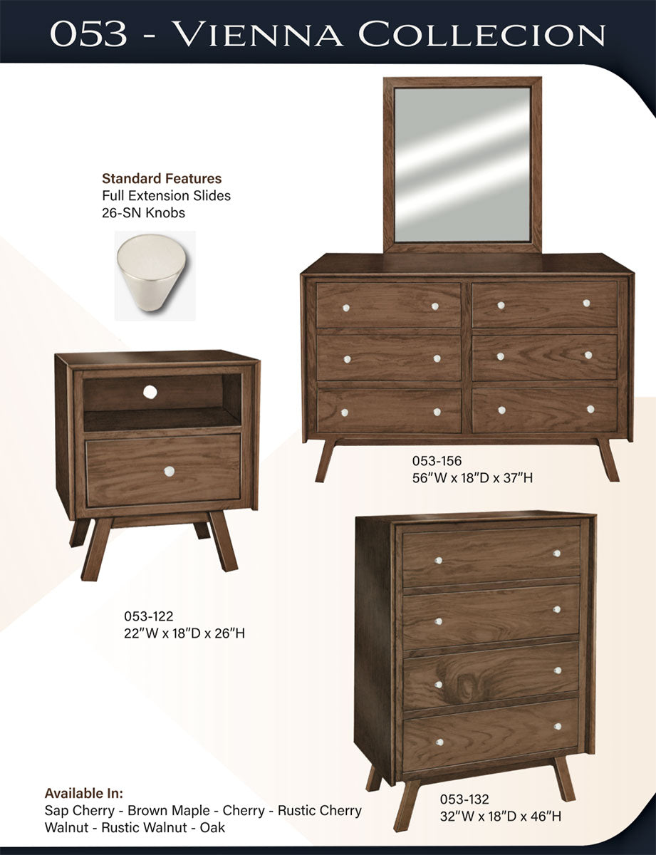 Vienna 1 Drawer Night Stand – 22"W
