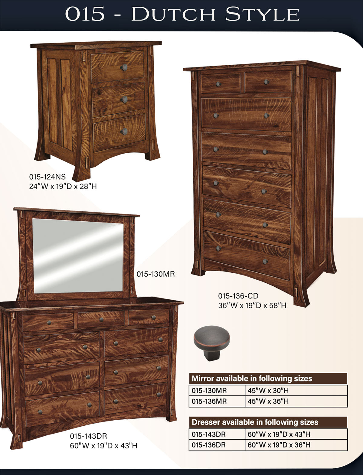 Dutch Style Bedroom Set