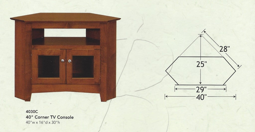 Linwood 40″ Corner TV Stand