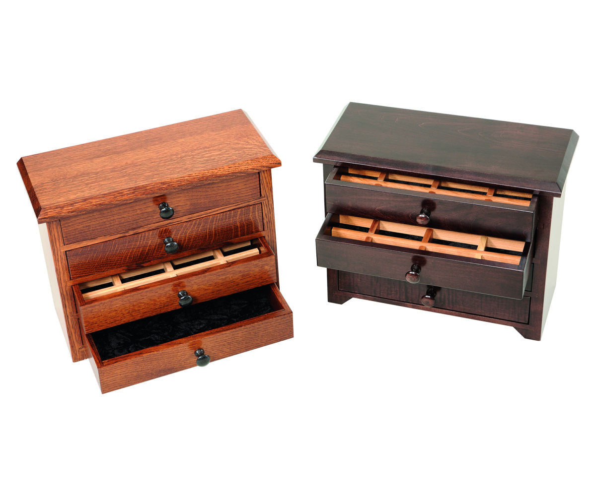 4 Drawer Shaker Jewelry Chest