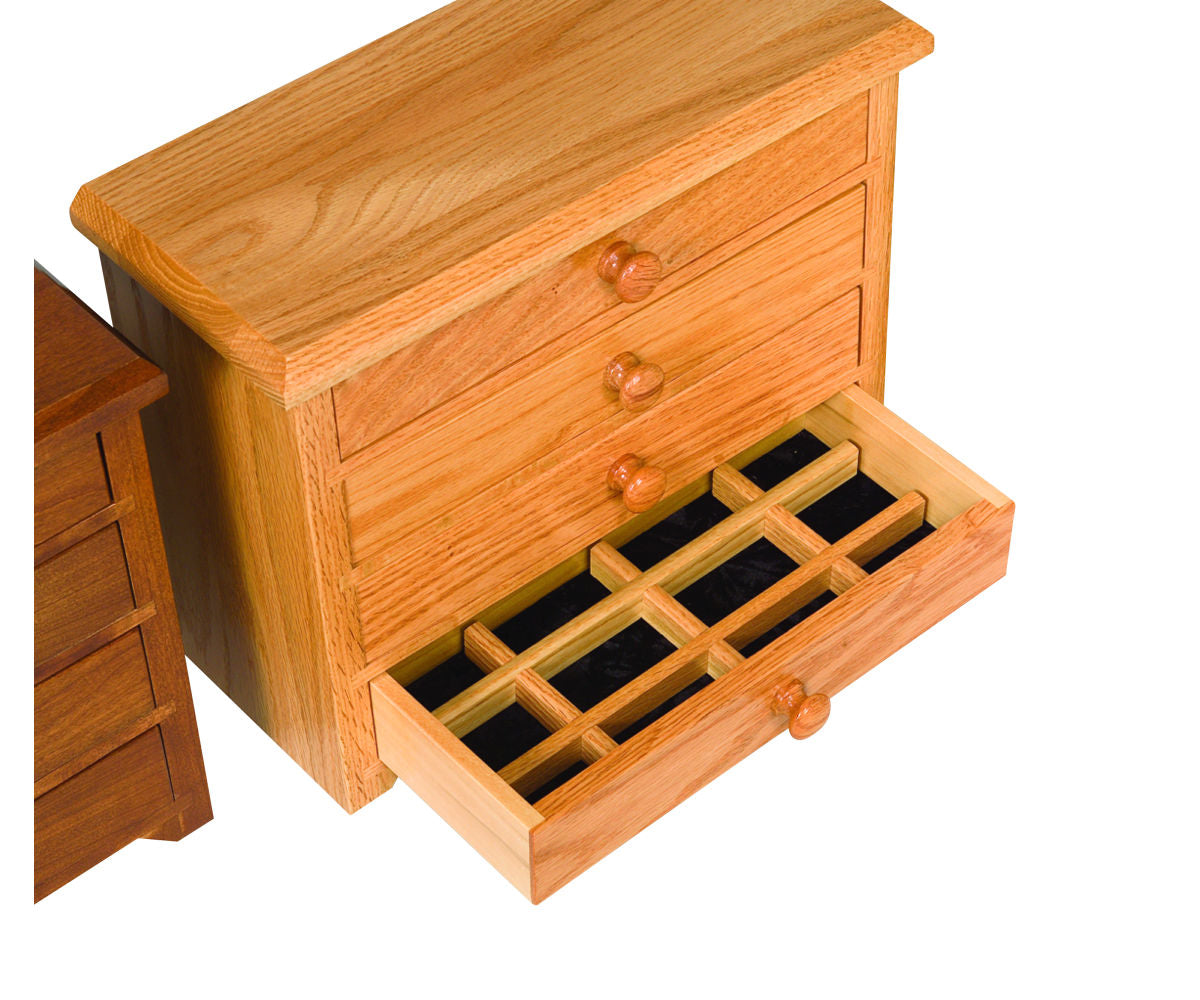 4 Drawer Shaker Jewelry Chest