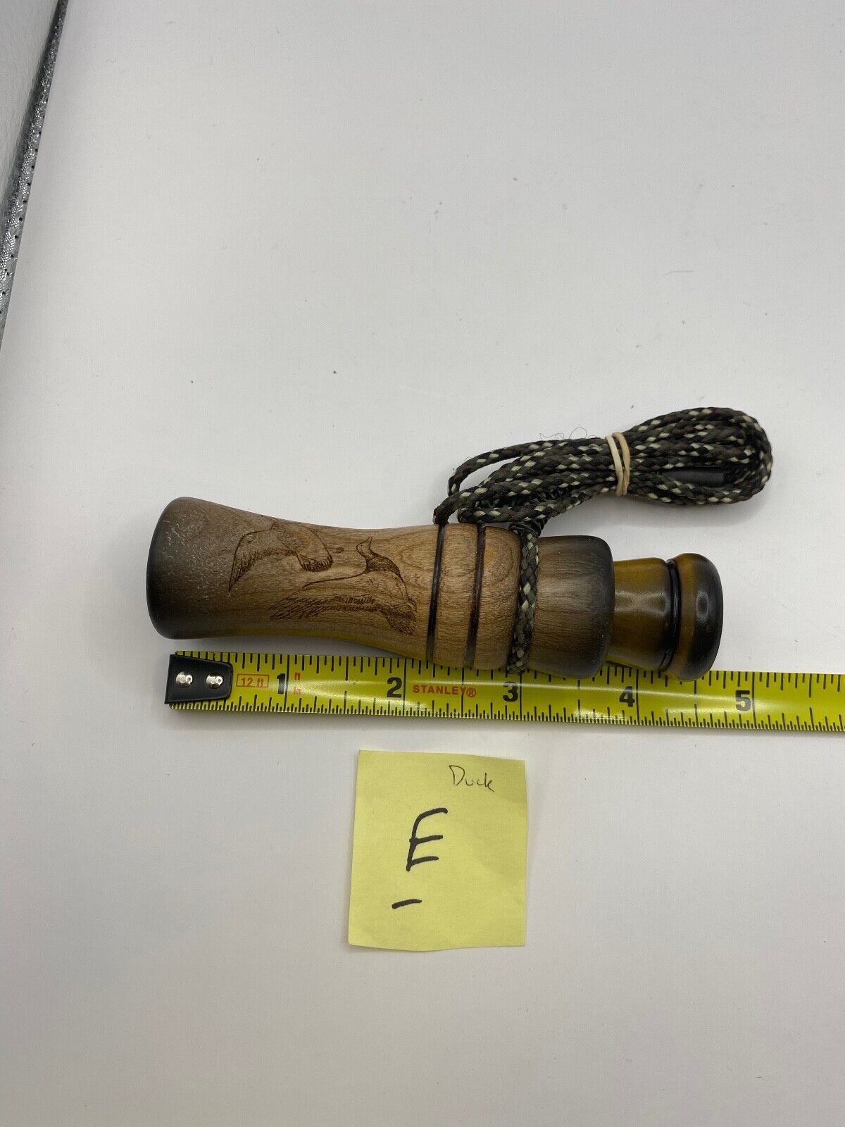 Genuinely Amish Crafted Duck Call with Lanyard - Wooden