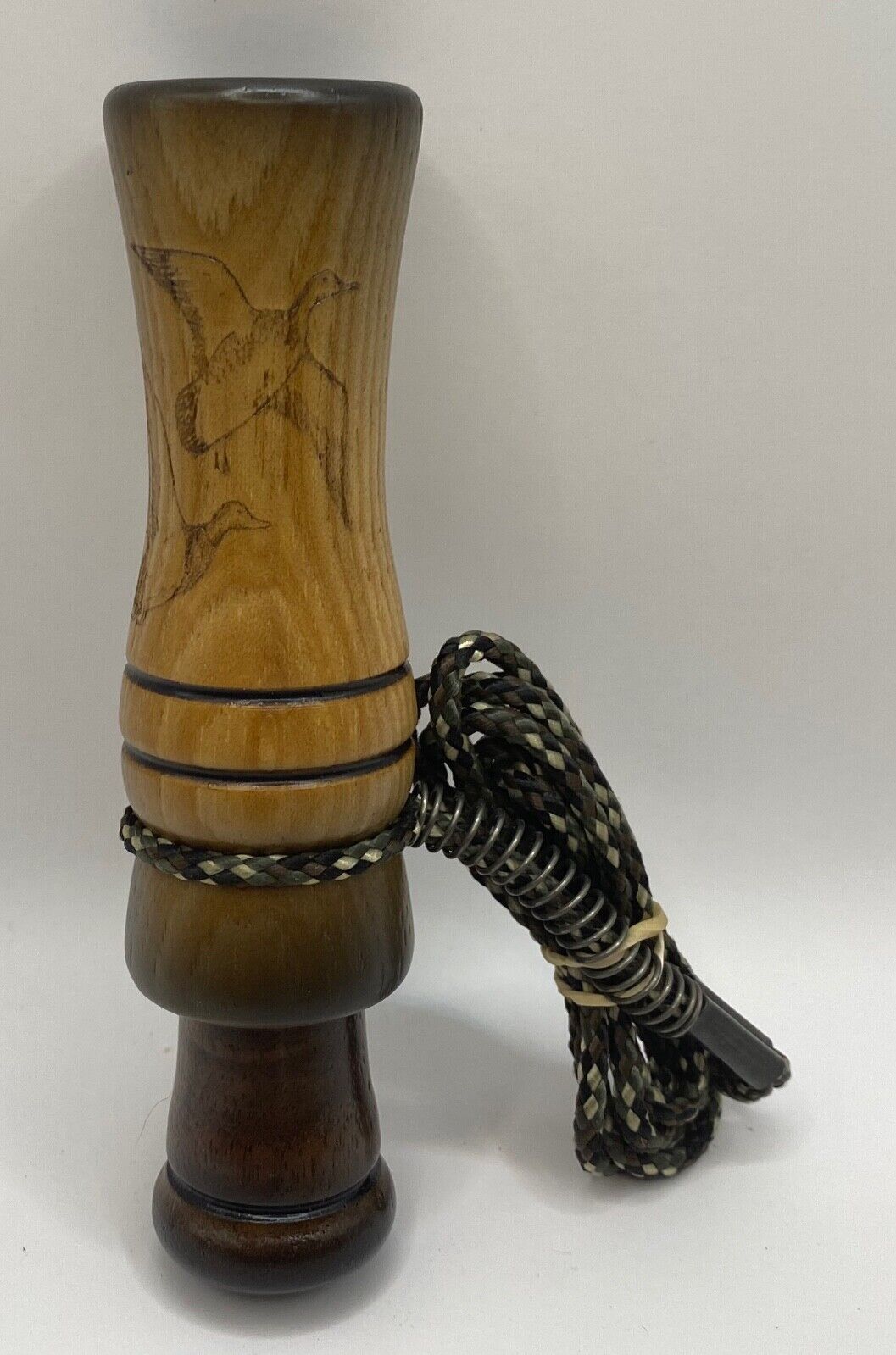 Genuinely Amish Crafted Duck Call with Lanyard - Wooden