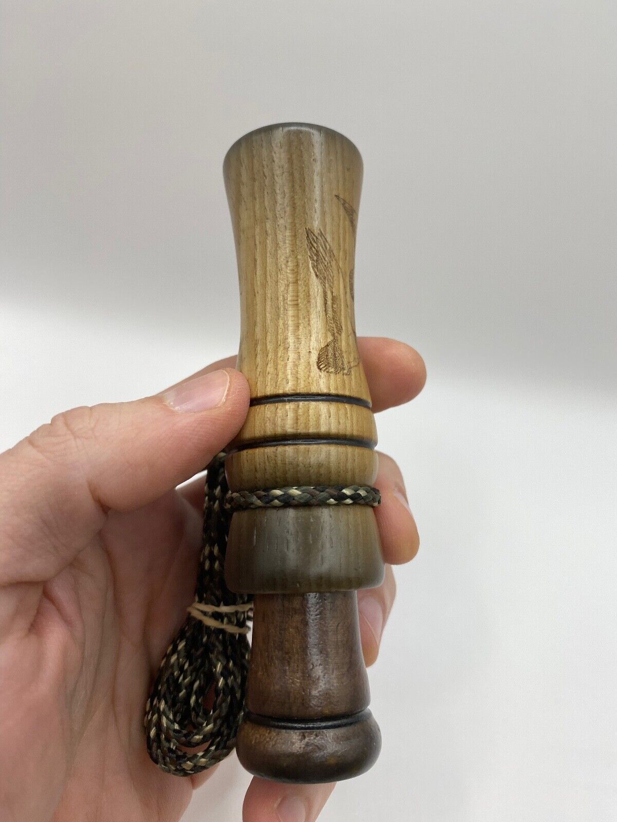 Genuinely Amish Crafted Duck Call with Lanyard - Wooden