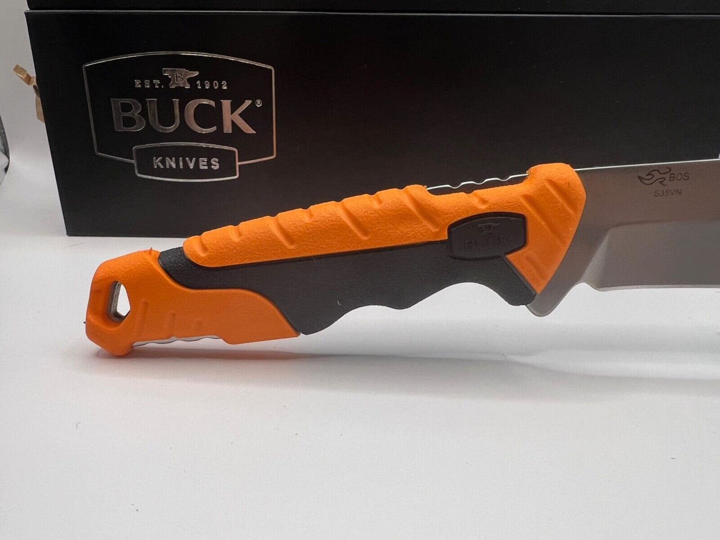 Buck USA 658 Small Pursuit PRO Fixed Blade Hunting Knife with Sheath, S35 - NIB!