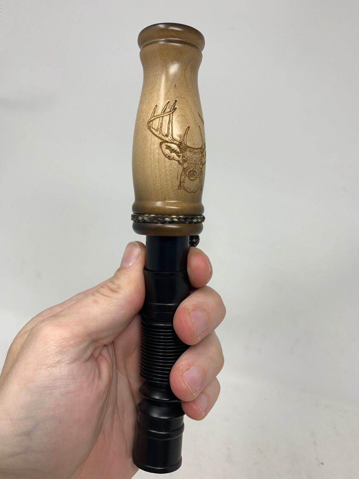 Wooden Amish Crafted Buck Deer Grunt Call with Lanyard