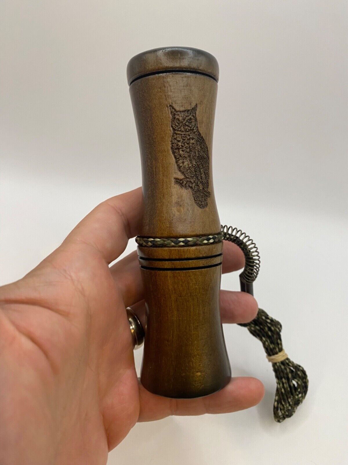Genuinely Amish Crafted Barred Owl Hooter / Call - Wooden - Turkey Locator Call!