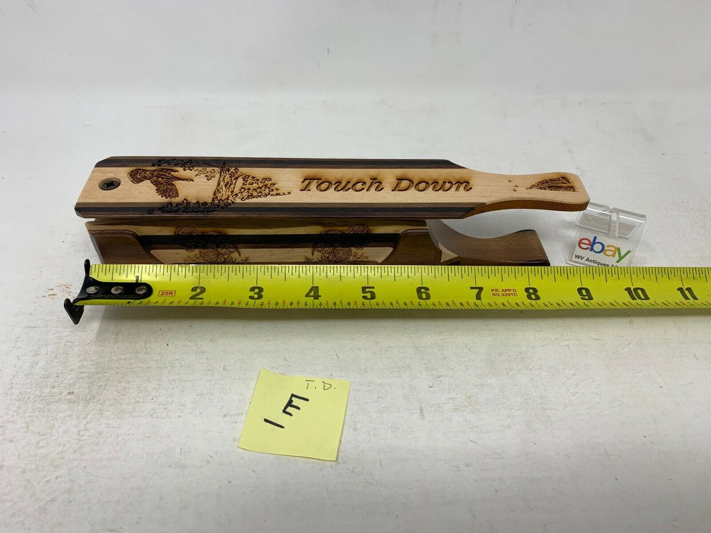 Wooden Amish Crafted "Touch Down" Turkey Box Call