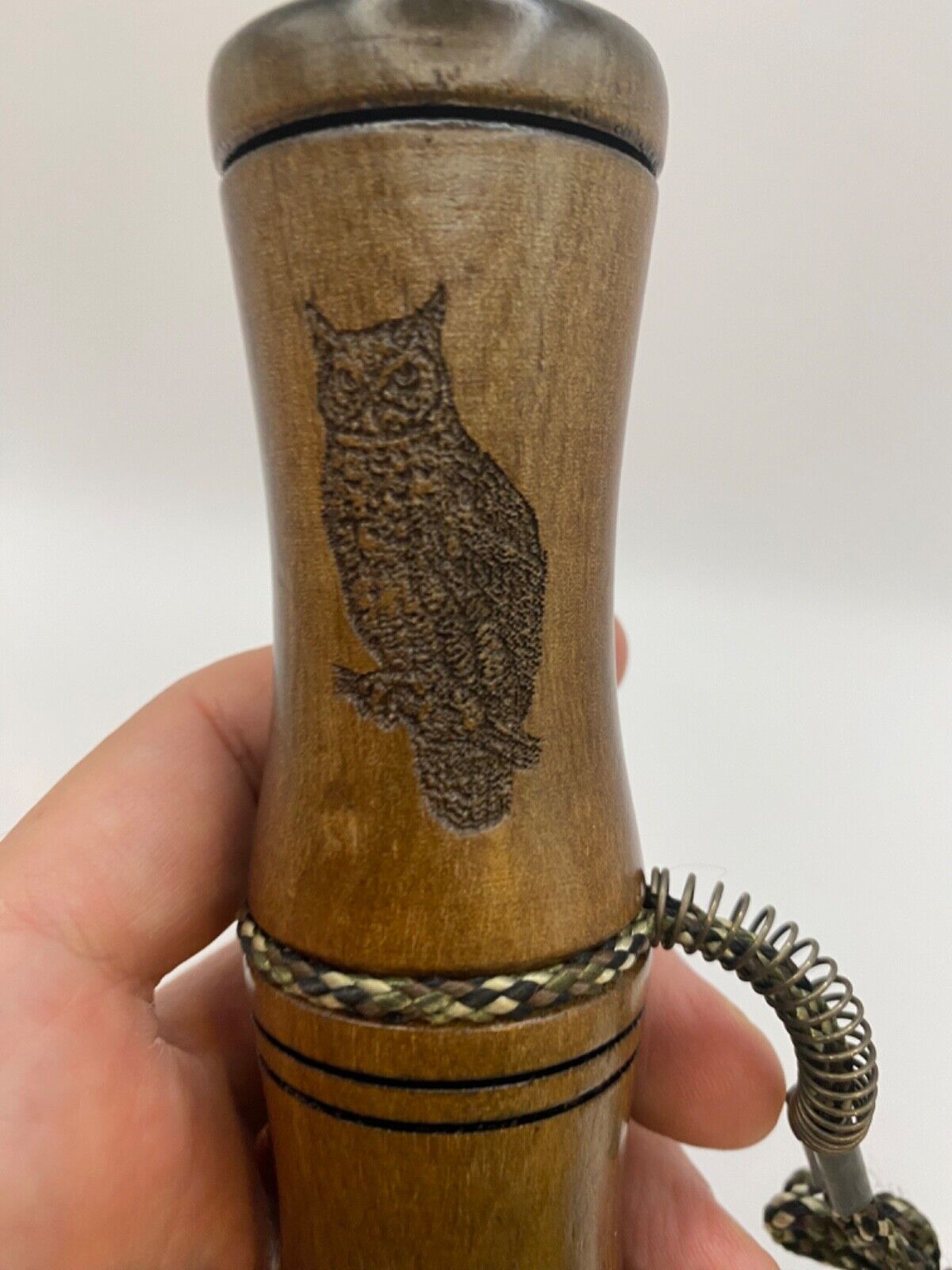 Genuinely Amish Crafted Barred Owl Hooter / Call - Wooden - Turkey Locator Call!