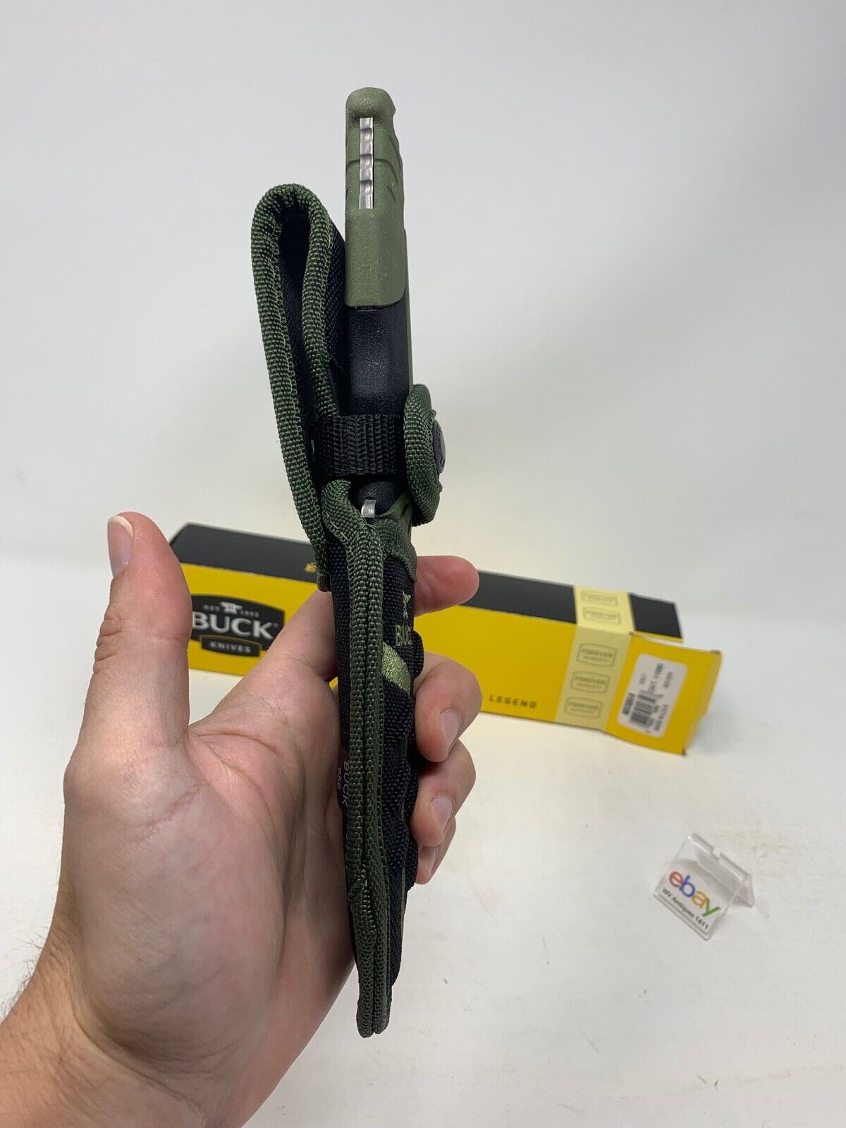 Buck USA 657 Large Pursuit Fixed Blade Hunting Knife with Sheath, Guthook - New!