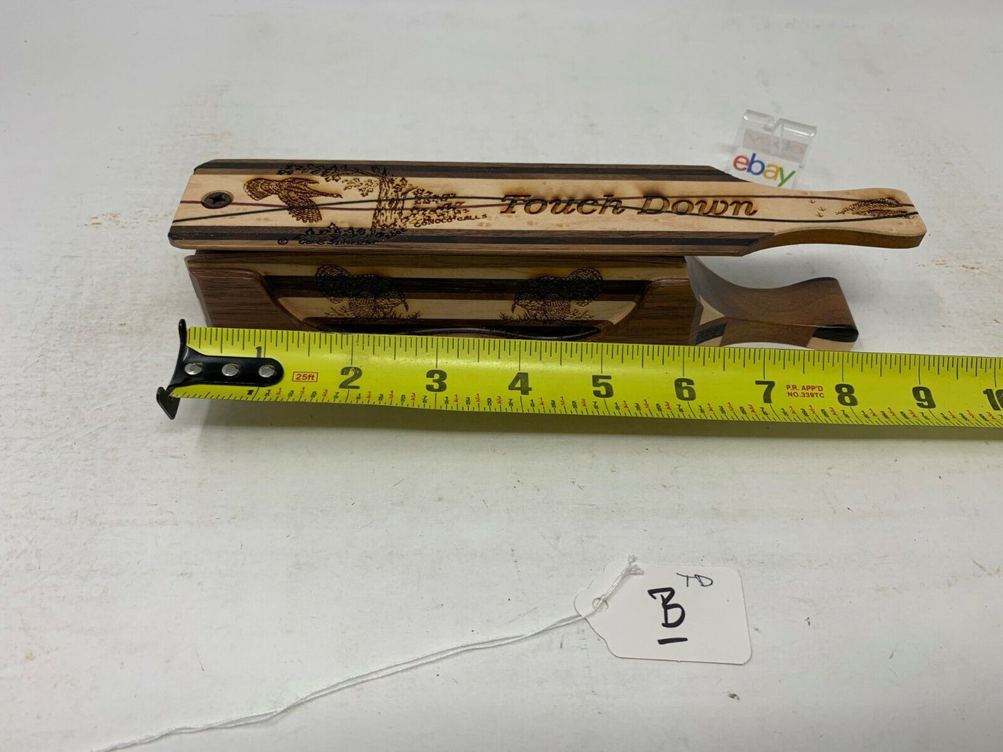 Wooden Amish Crafted "Touch Down" Turkey Box Call