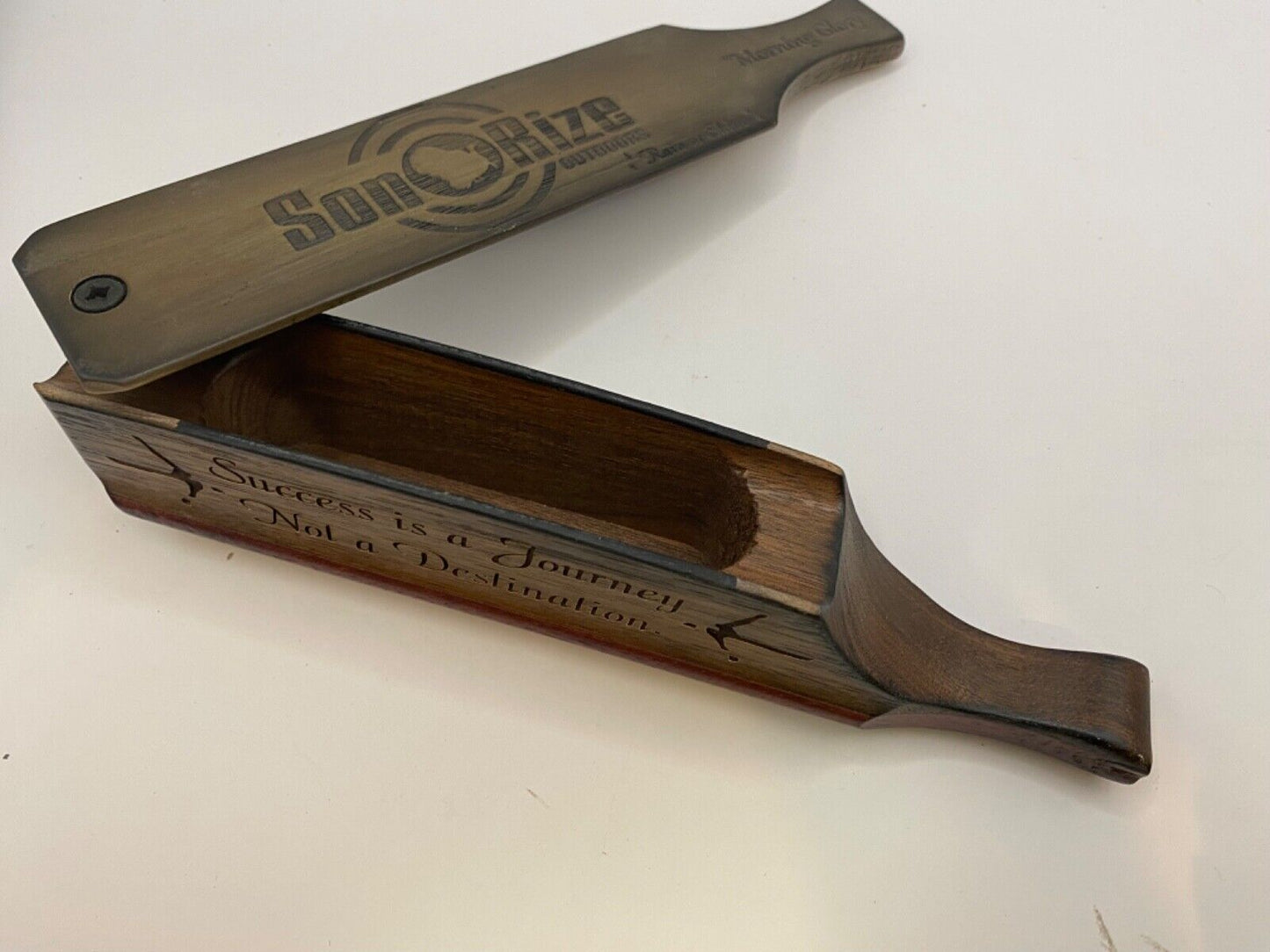 Wooden Amish Crafted Custom Engraved "Son Rize" Turkey Box Call - 2024