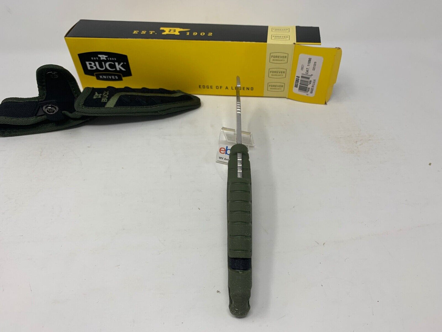 Buck USA 657 Large Pursuit Fixed Blade Hunting Knife with Sheath, Guthook - New!