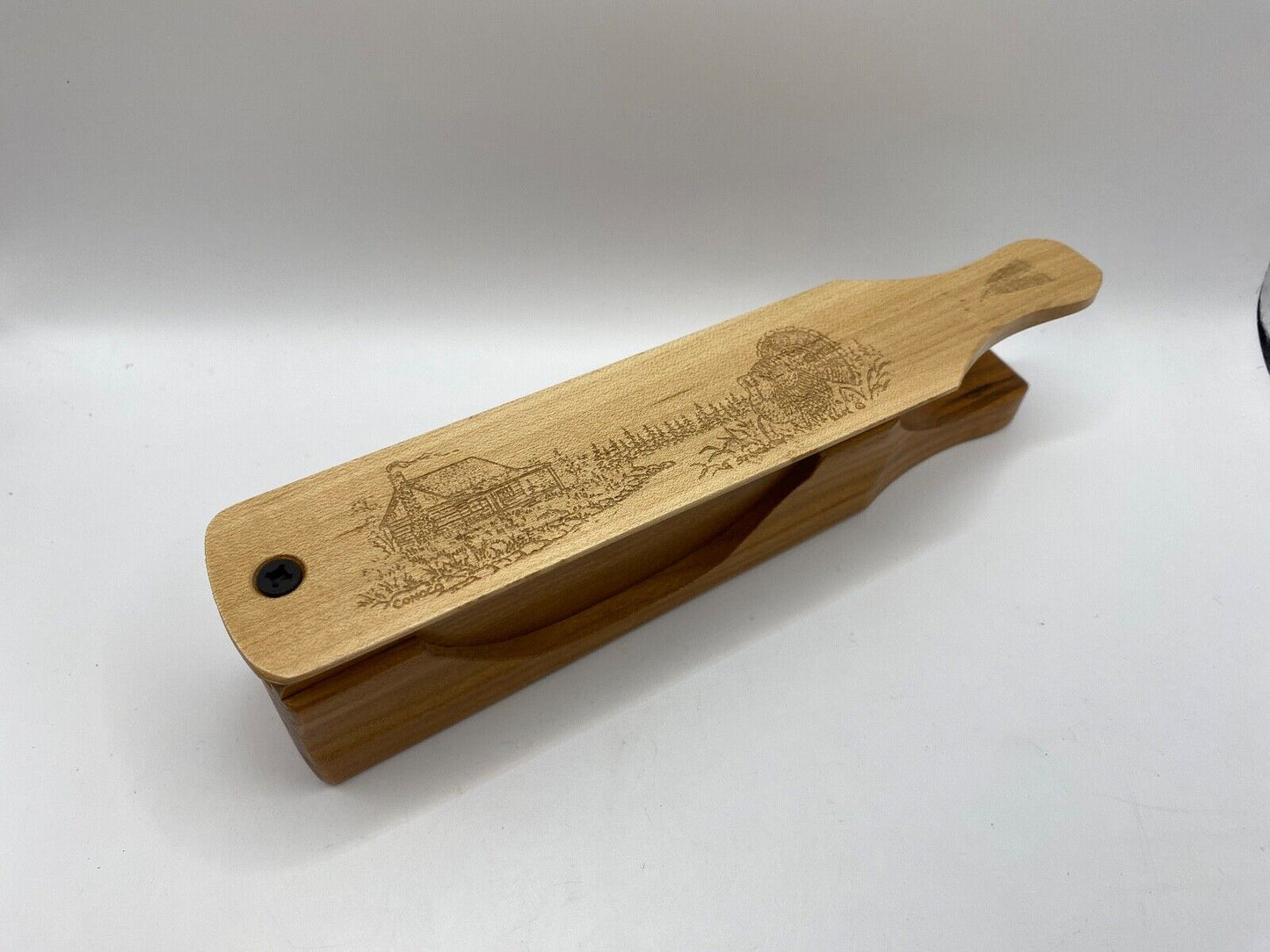 Genuinely Amish Crafted "Handle Half Moon" Turkey Box Call