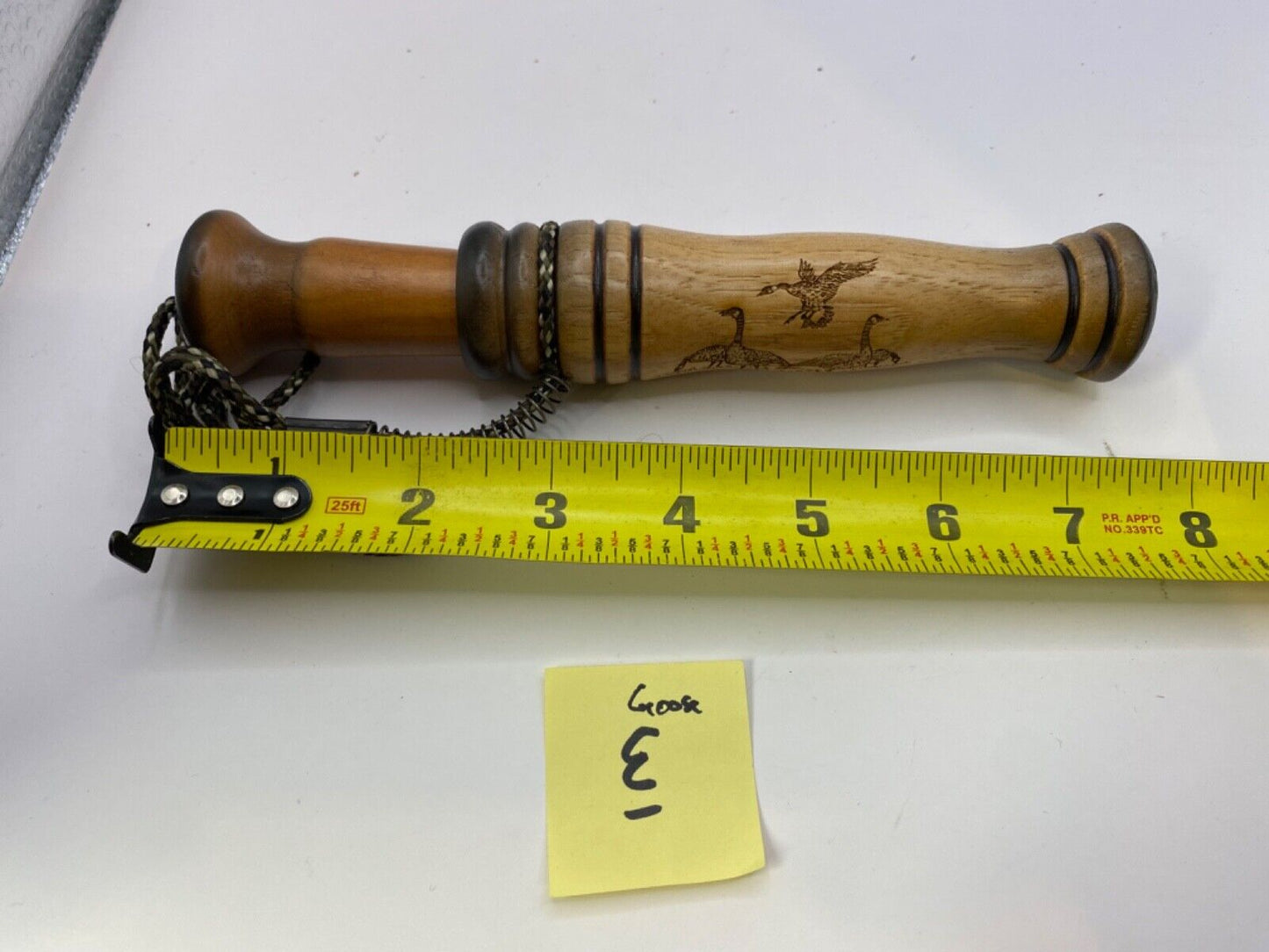 Genuinely Amish Crafted Goose Call with Lanyard - Honker