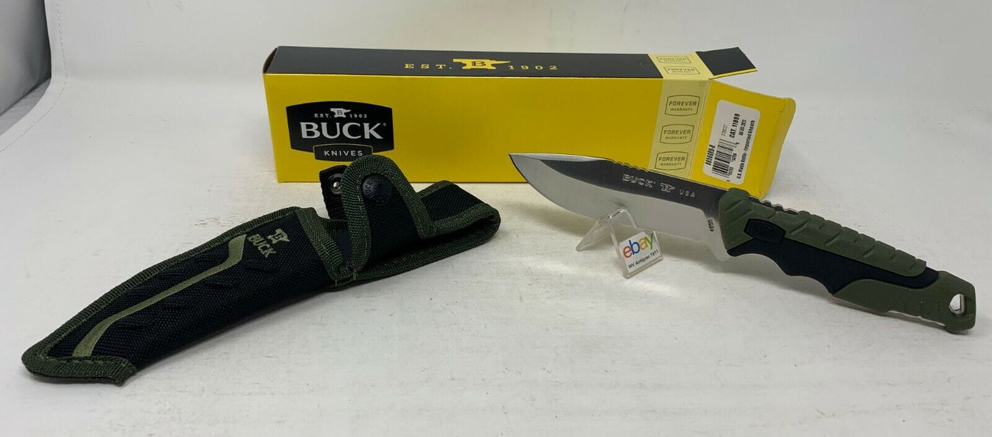 Buck USA 656 Large Pursuit Fixed Blade Hunting Knife with Sheath - New!