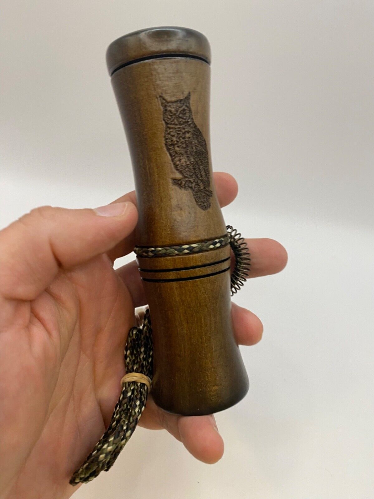 Genuinely Amish Crafted Barred Owl Hooter / Call - Wooden - Turkey Locator Call!