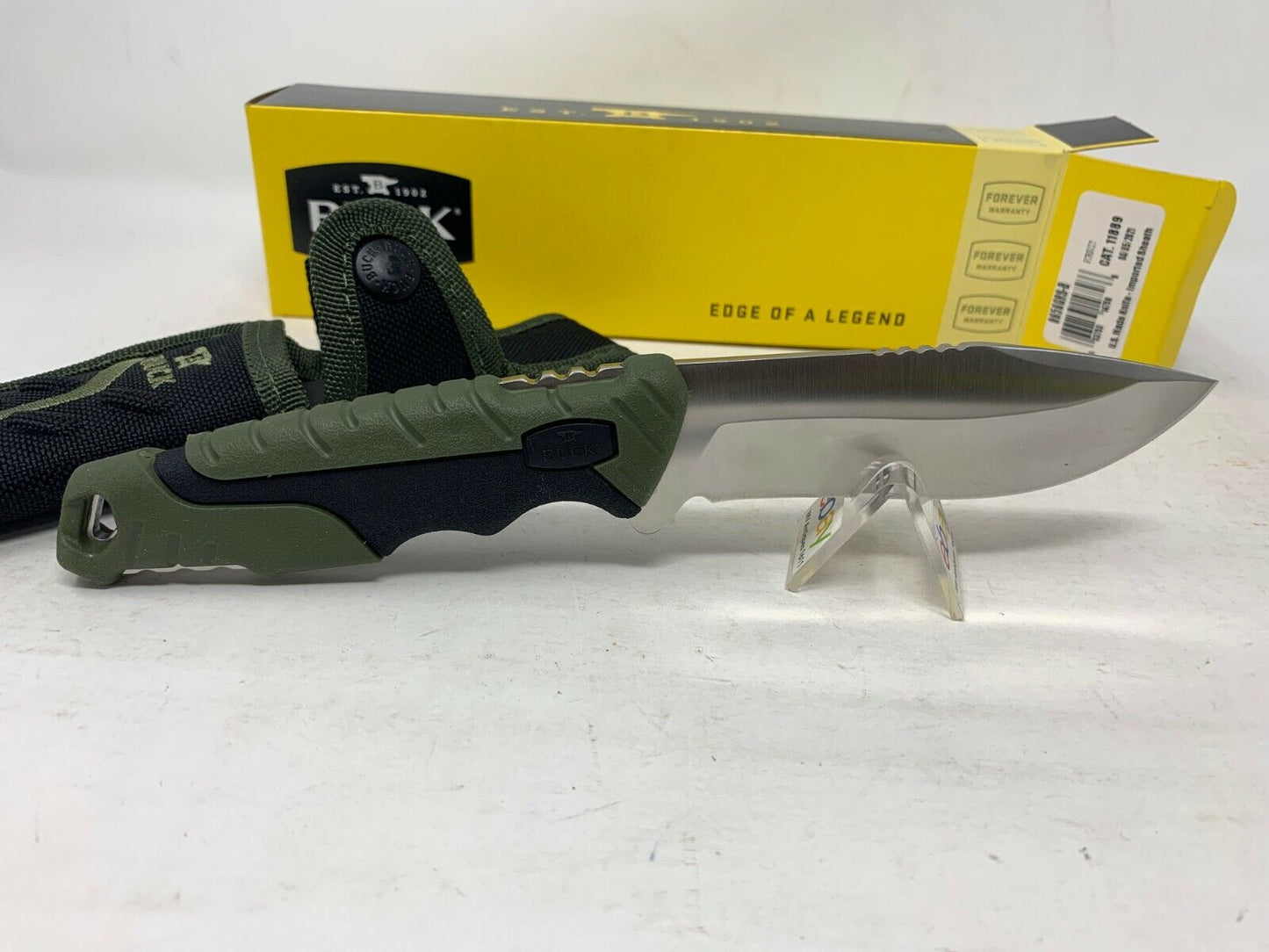 Buck USA 656 Large Pursuit Fixed Blade Hunting Knife with Sheath - New!
