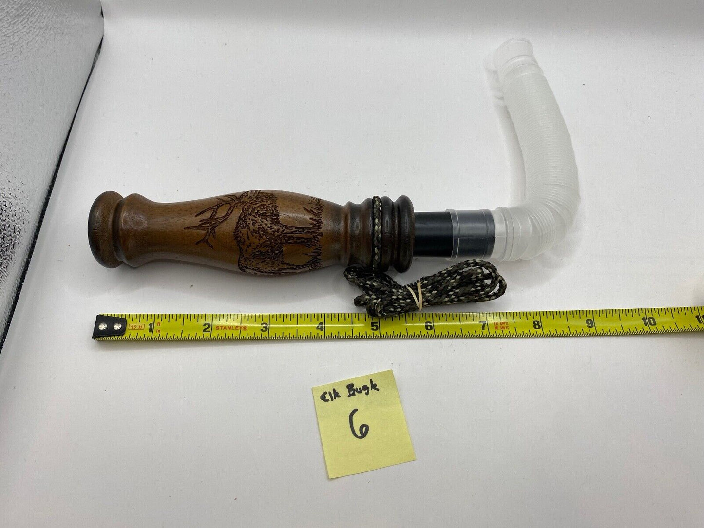 Genuinely Amish Crafted Wooden Elk Bugle Call with Lanyard