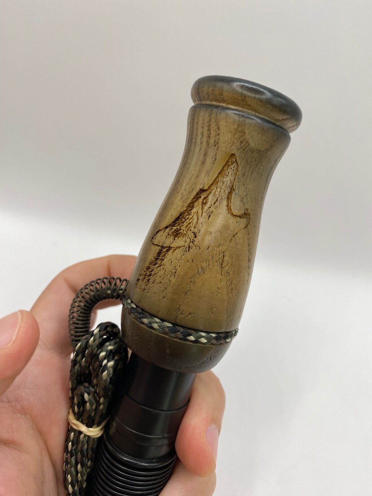 Genuinely Amish Crafted Wooden Coyote Howler Call with Lanyard