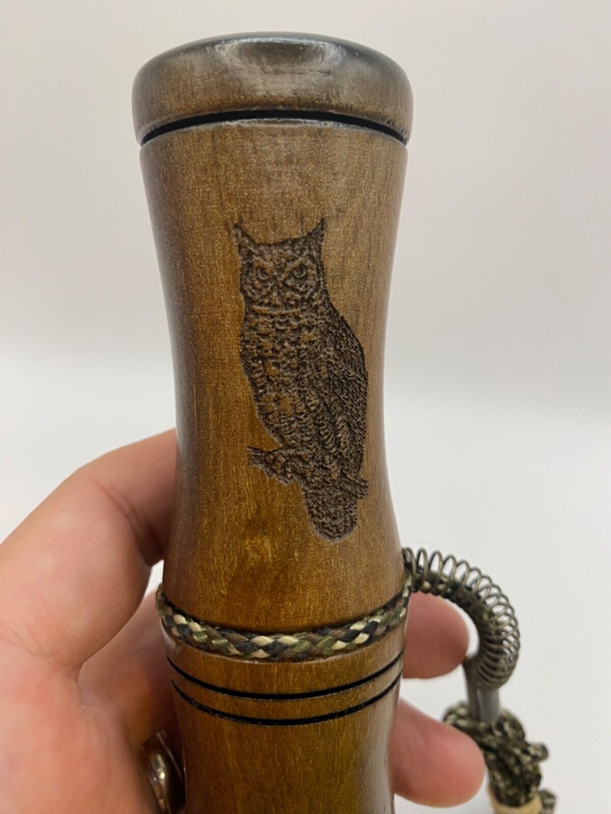 Genuinely Amish Crafted Barred Owl Hooter / Call - Wooden - Turkey Locator Call!