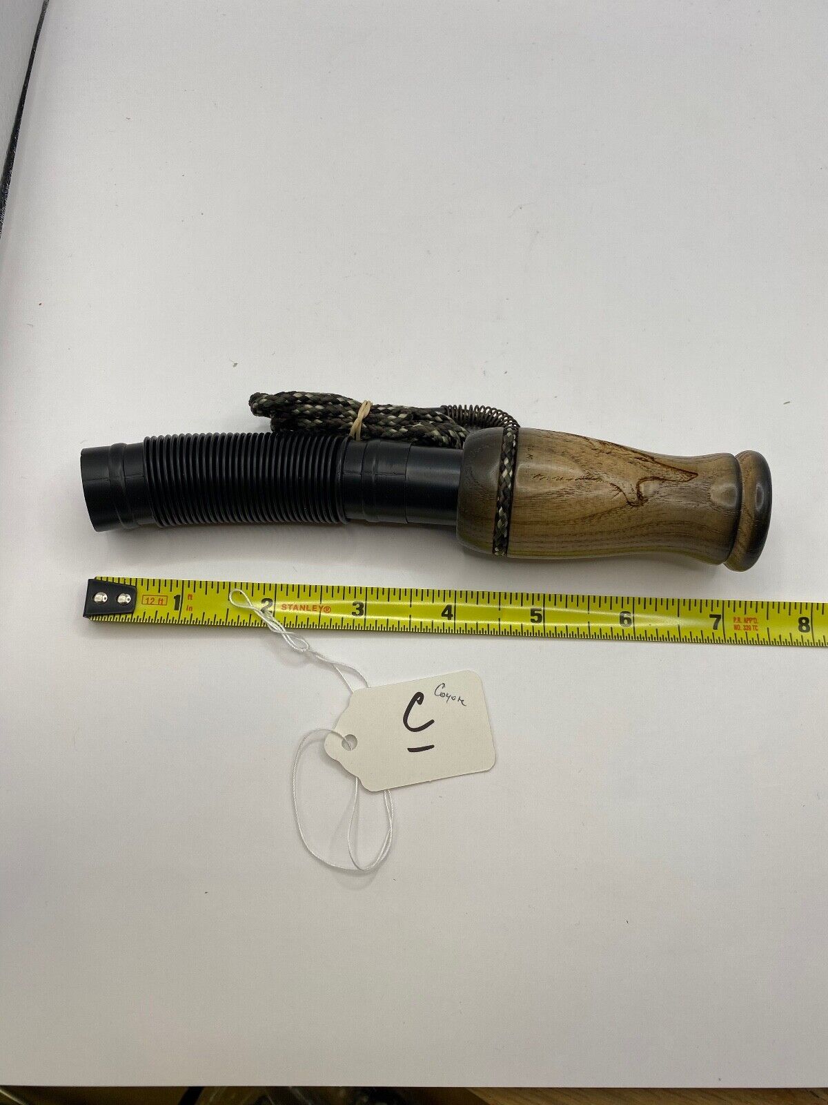 Genuinely Amish Crafted Wooden Coyote Howler Call with Lanyard