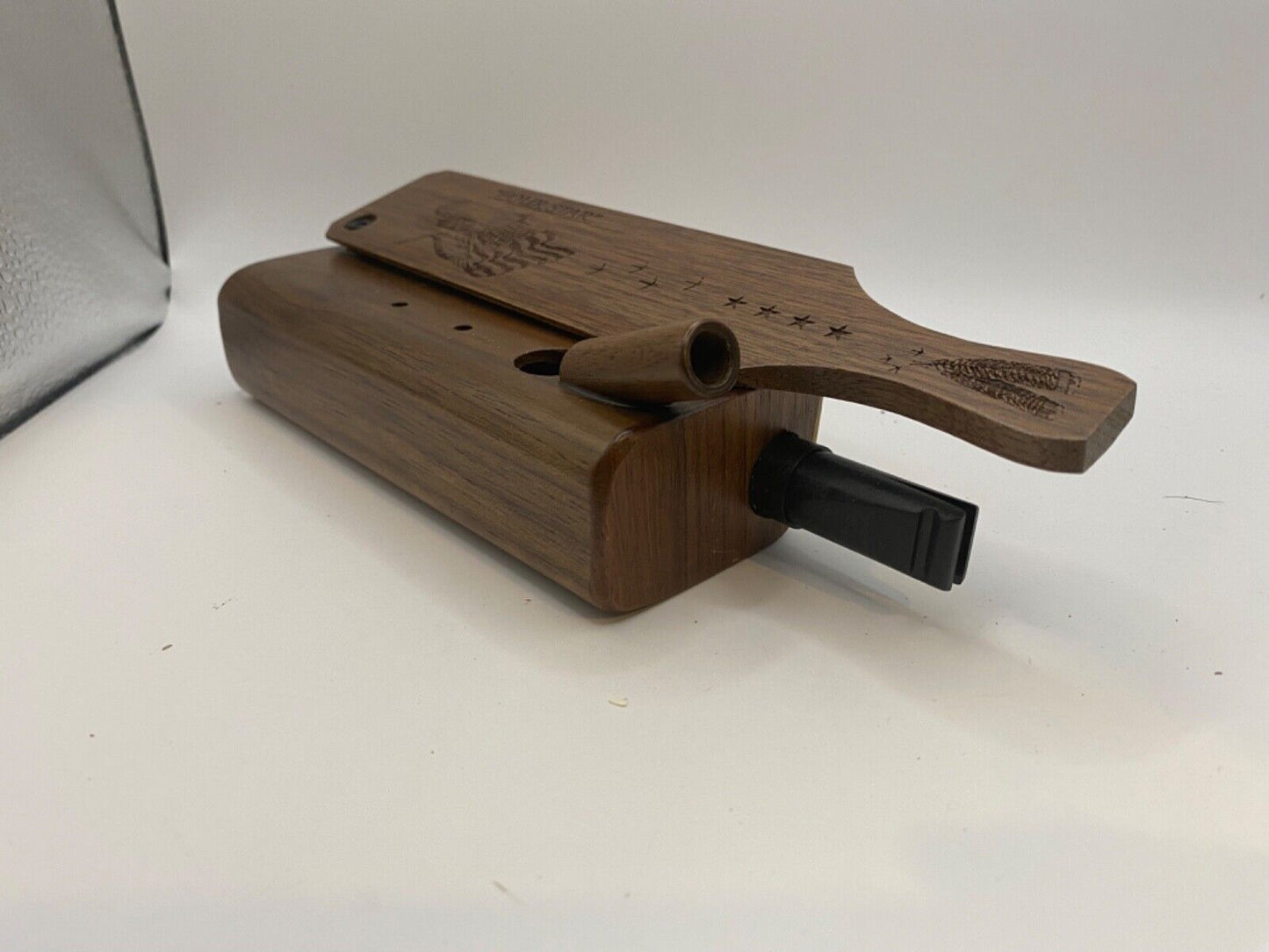 Genuinely Amish Crafted "Four Star" Combo Turkey Box Call - Crow, Owl, Hawk!