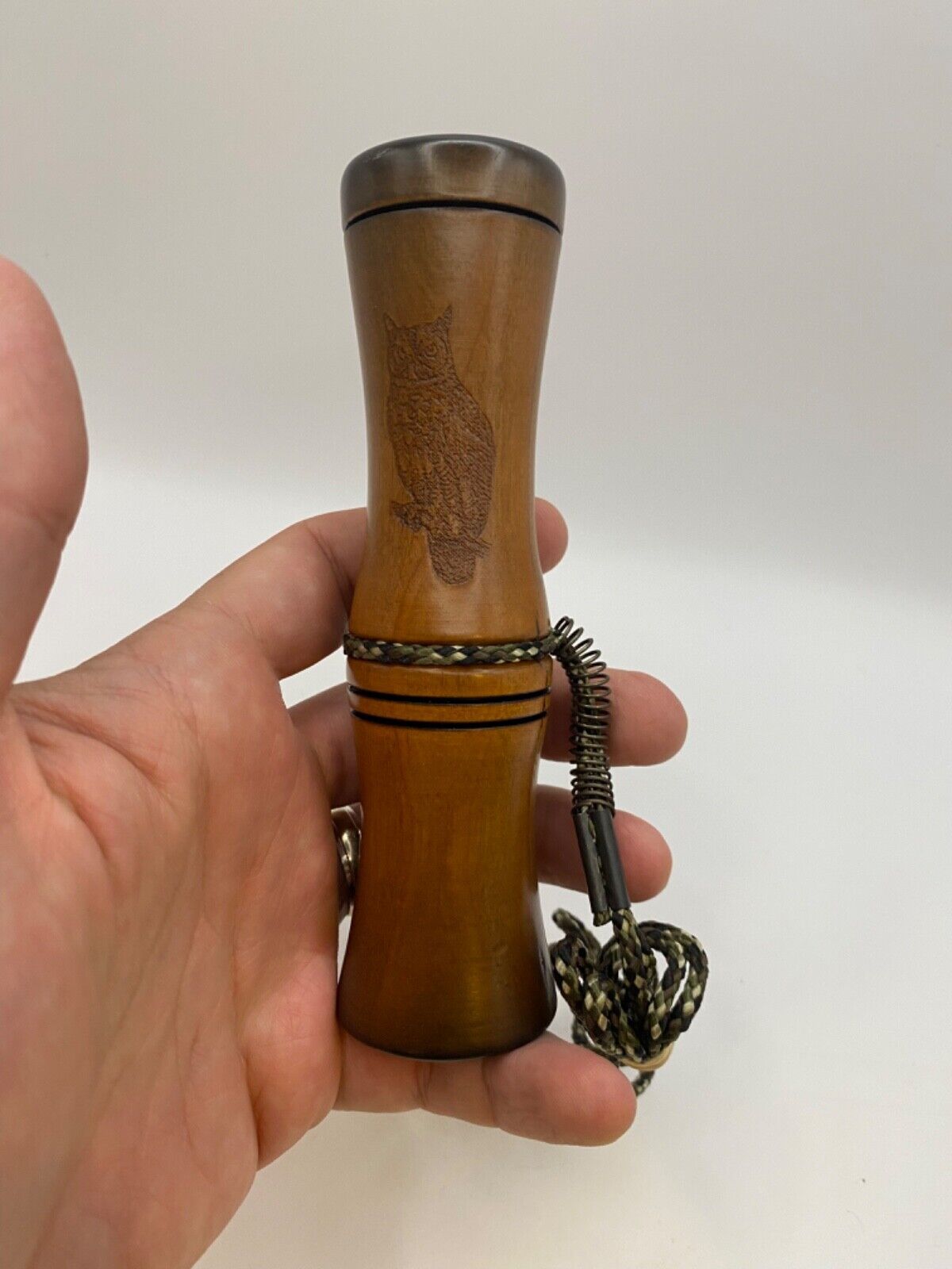 Genuinely Amish Crafted Barred Owl Hooter / Call - Wooden - Turkey Locator Call!