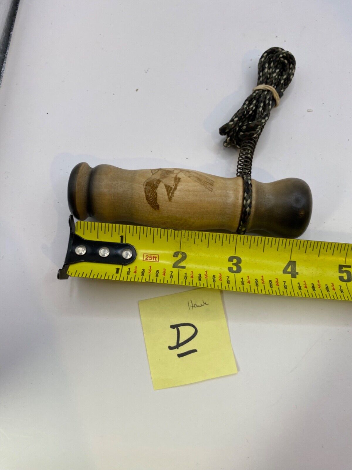 Genuinely Amish Crafted Wooden Hawk Call with Lanyard