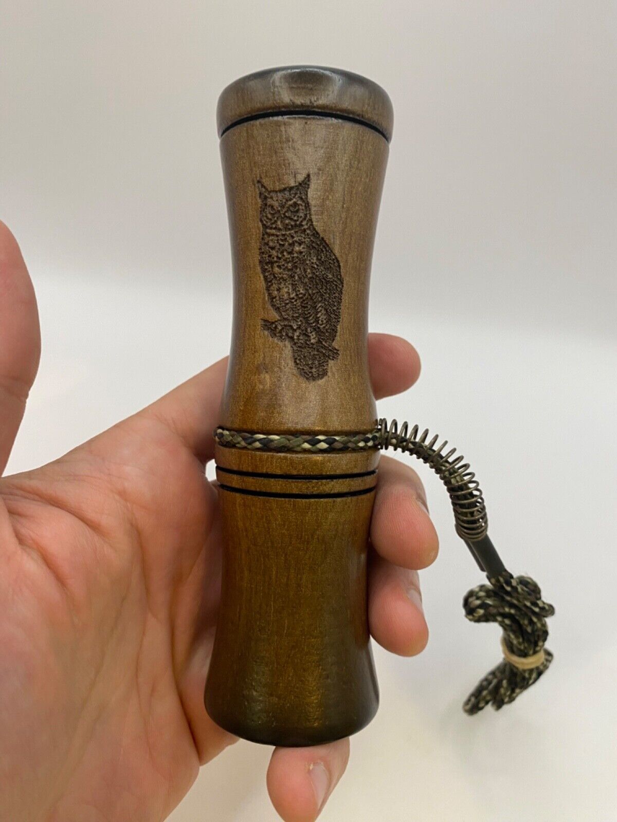 Genuinely Amish Crafted Barred Owl Hooter / Call - Wooden - Turkey Locator Call!
