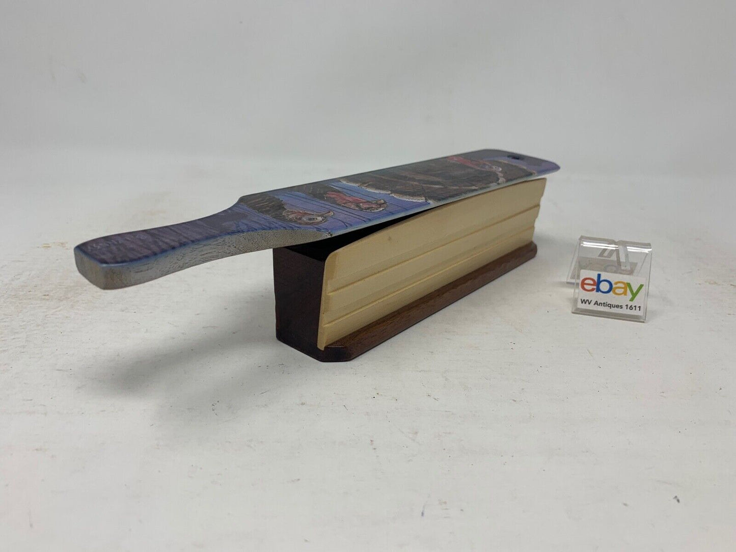 Wooden Amish Crafted Painted Lid Turkey Box Call - Turkey Scene