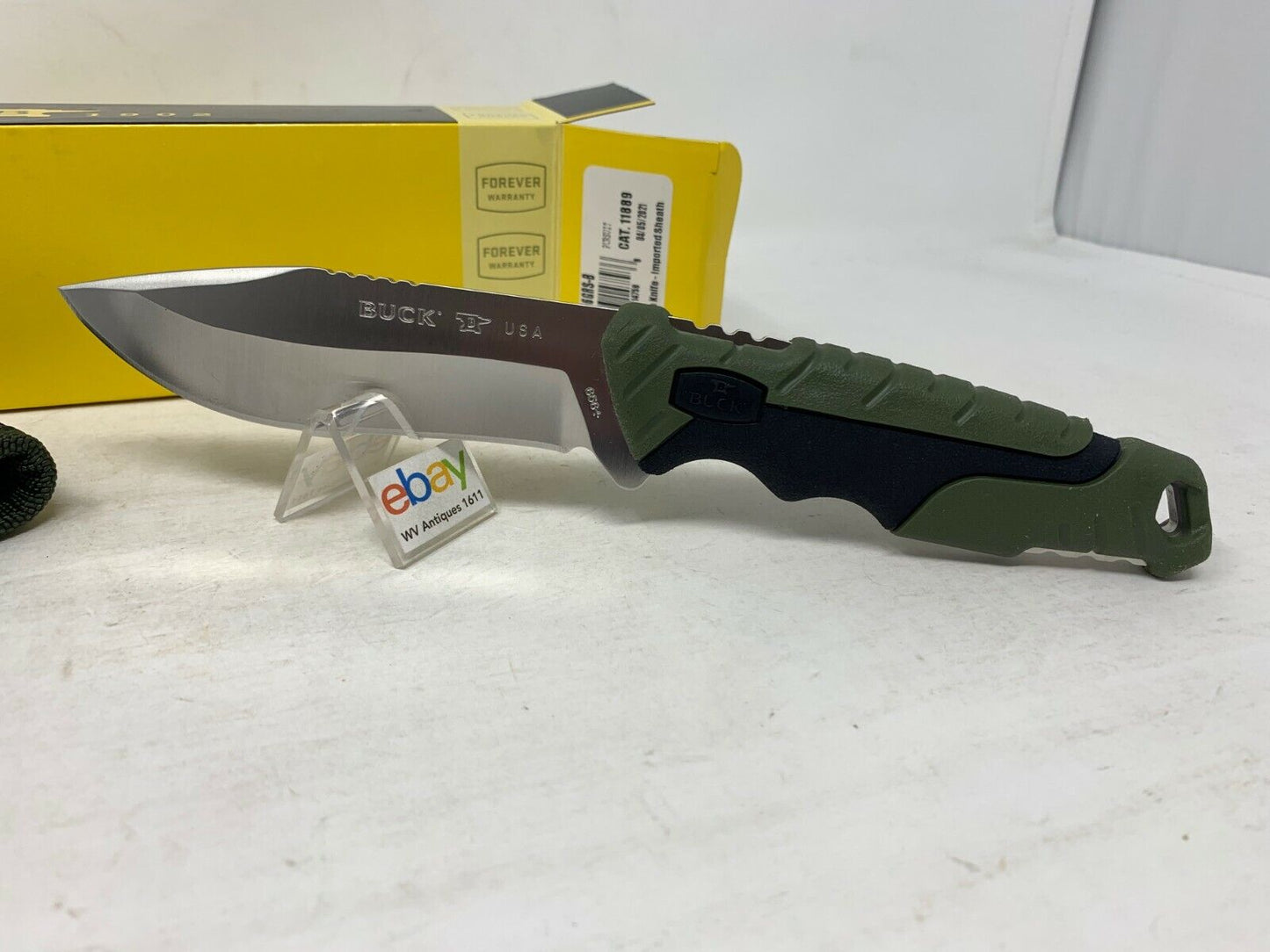 Buck USA 656 Large Pursuit Fixed Blade Hunting Knife with Sheath - New!