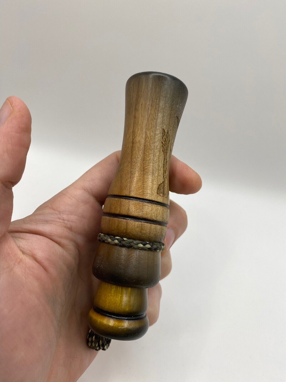 Genuinely Amish Crafted Duck Call with Lanyard - Wooden