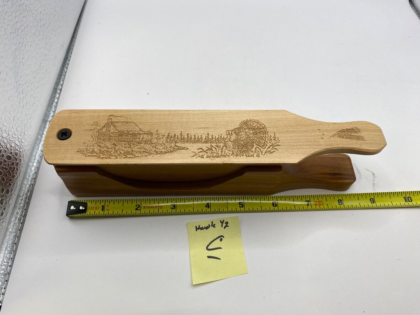 Genuinely Amish Crafted "Handle Half Moon" Turkey Box Call