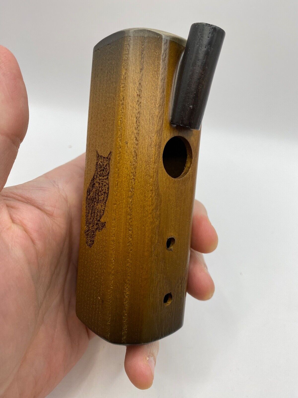 Genuinely Amish Crafted Owl Hooter / Owl Call - Wooden - Turkey Locator Call !