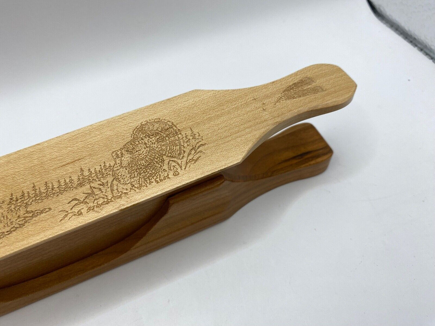 Genuinely Amish Crafted "Handle Half Moon" Turkey Box Call