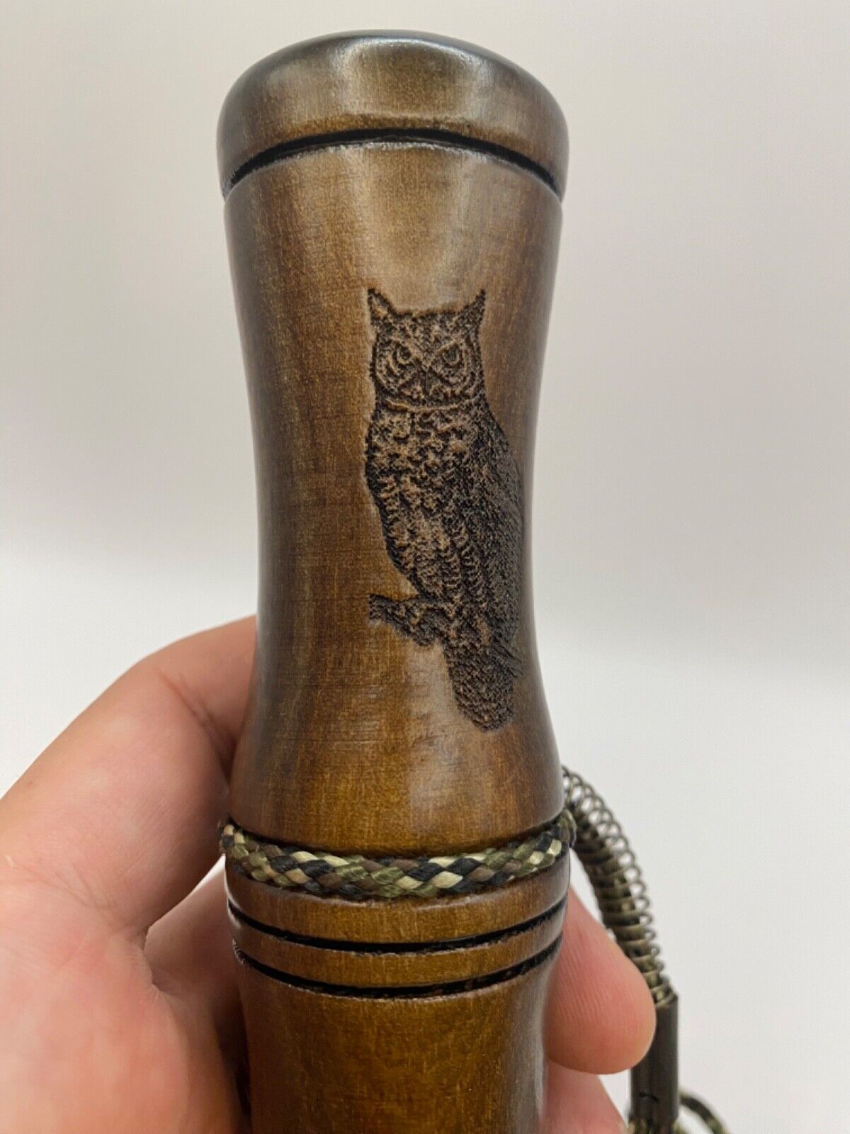 Genuinely Amish Crafted Barred Owl Hooter / Call - Wooden - Turkey Locator Call!