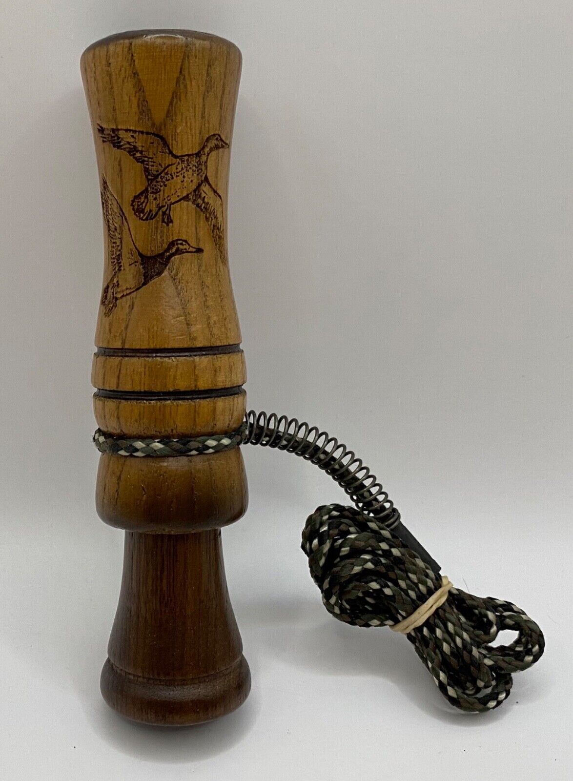 Genuinely Amish Crafted Duck Call with Lanyard - Wooden