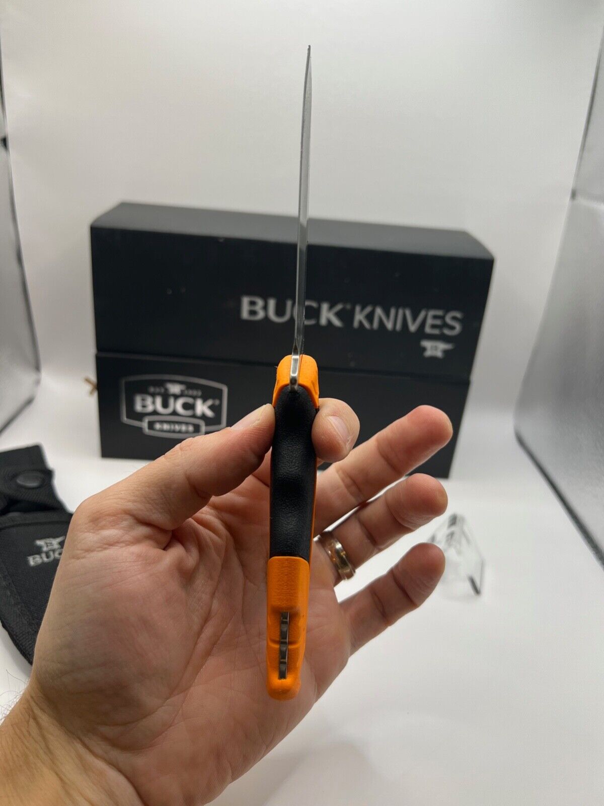 Buck USA 658 Small Pursuit PRO Fixed Blade Hunting Knife with Sheath, S35 - NIB!