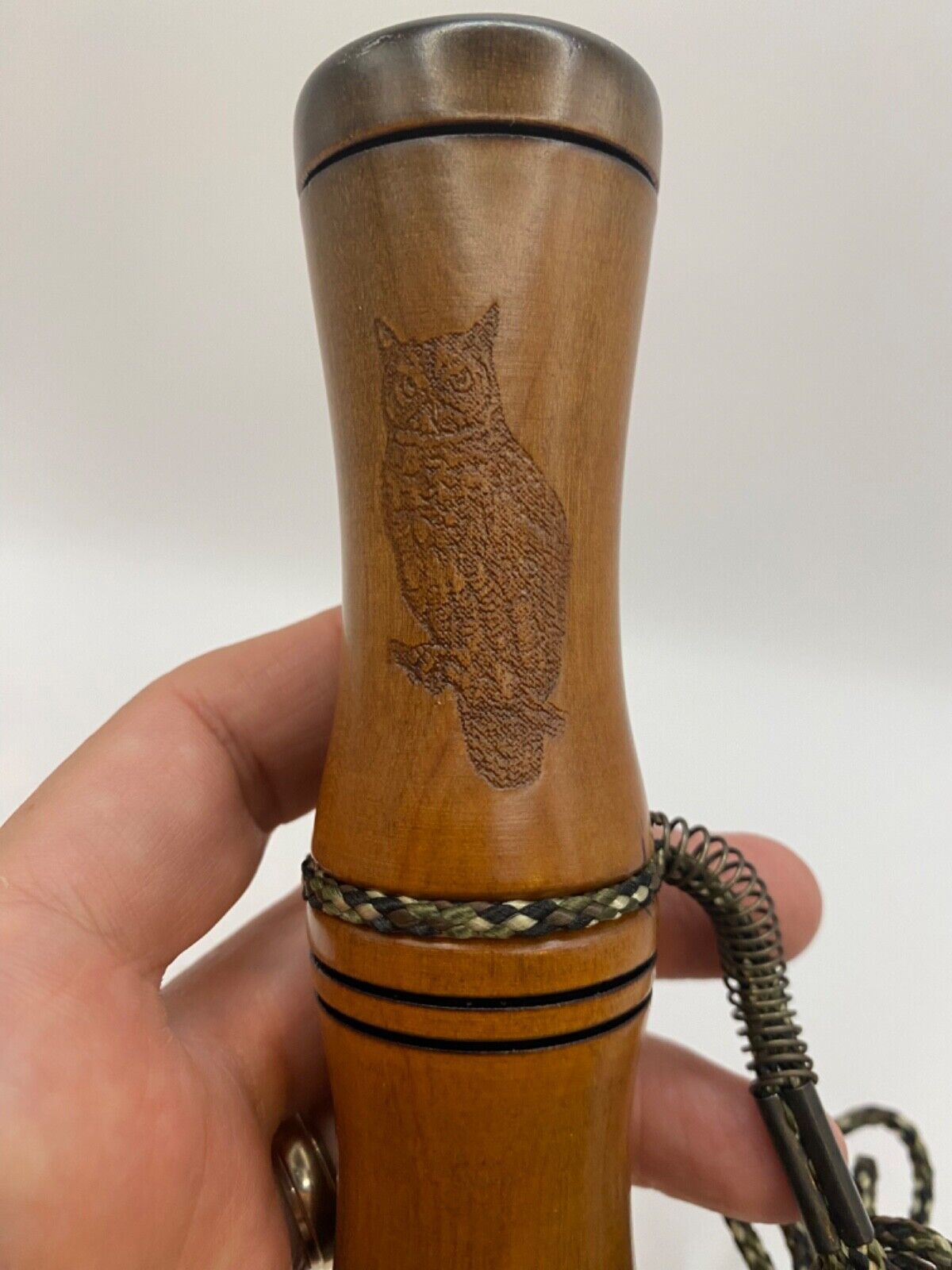 Genuinely Amish Crafted Barred Owl Hooter / Call - Wooden - Turkey Locator Call!