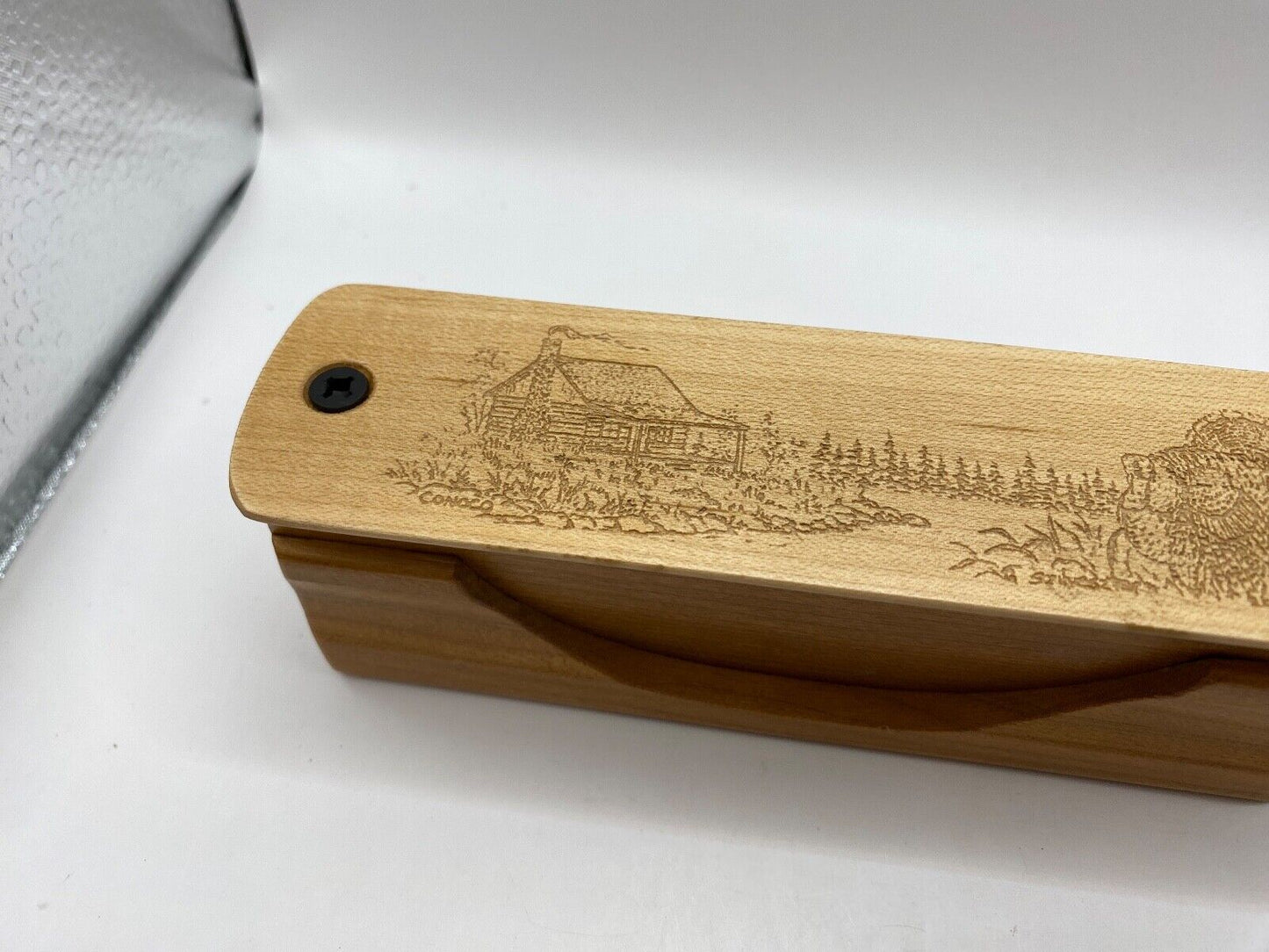 Genuinely Amish Crafted "Handle Half Moon" Turkey Box Call