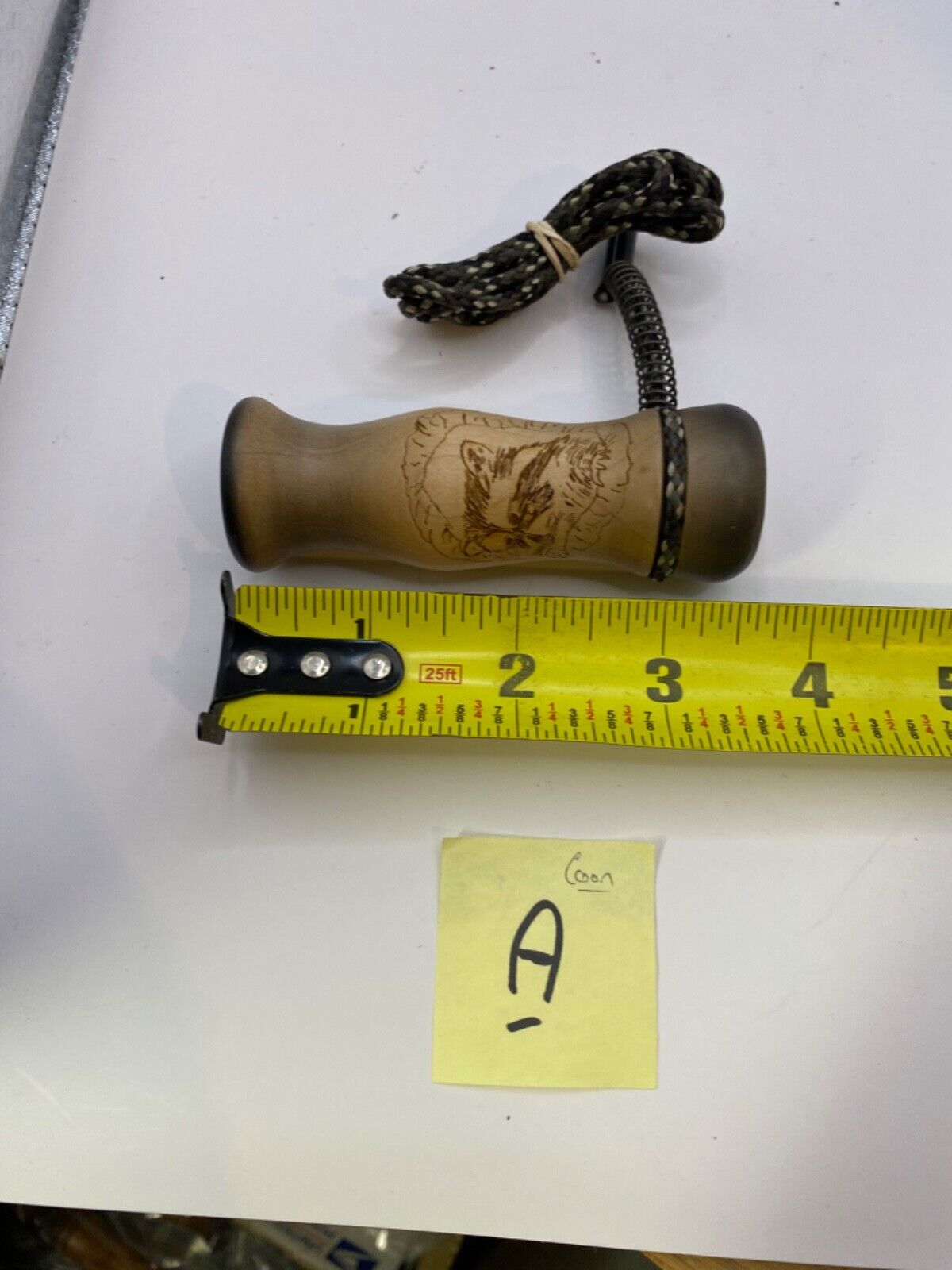 Wooden Amish Crafted Coon Squaller Raccoon Squealer Call